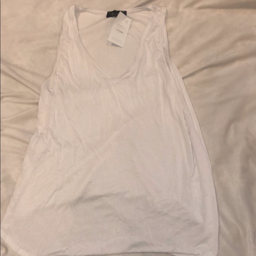 White  Jersey Tank L